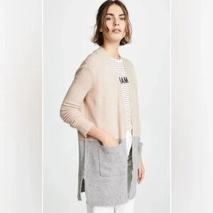 Madewell Kent Colorblock Cardigan In Coziest Yarn S